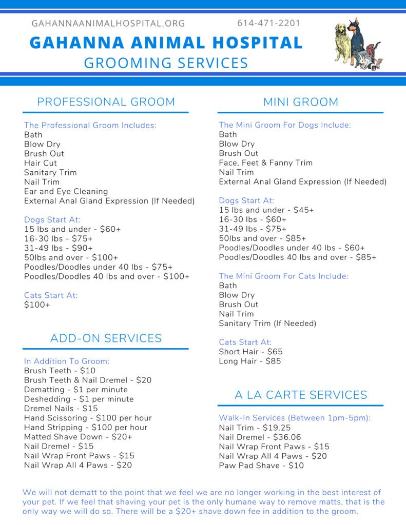 Gahanna, OH Pet Groomer Grooming at Gahanna Animal Hospital