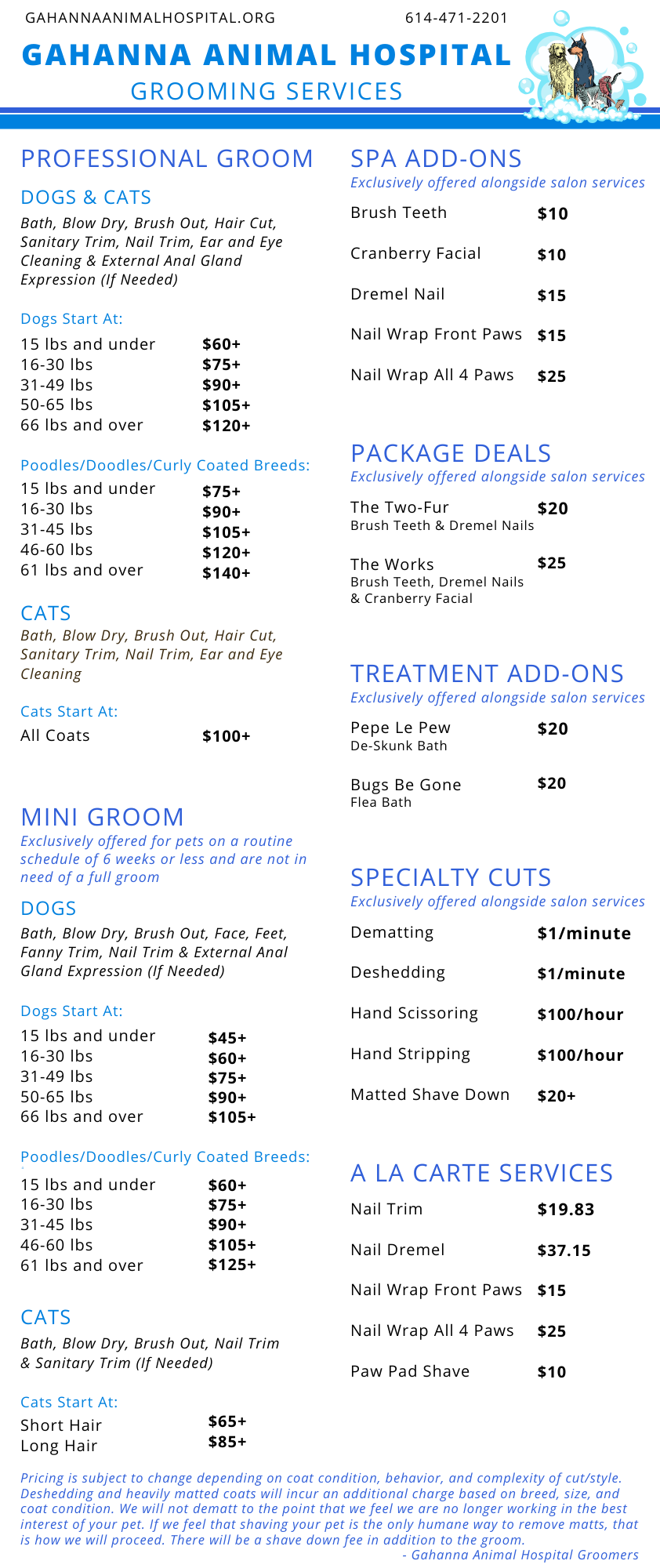 Gahanna, OH Pet Groomer Grooming at Gahanna Animal Hospital